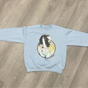 Light Blue Graphic Sweatshirt